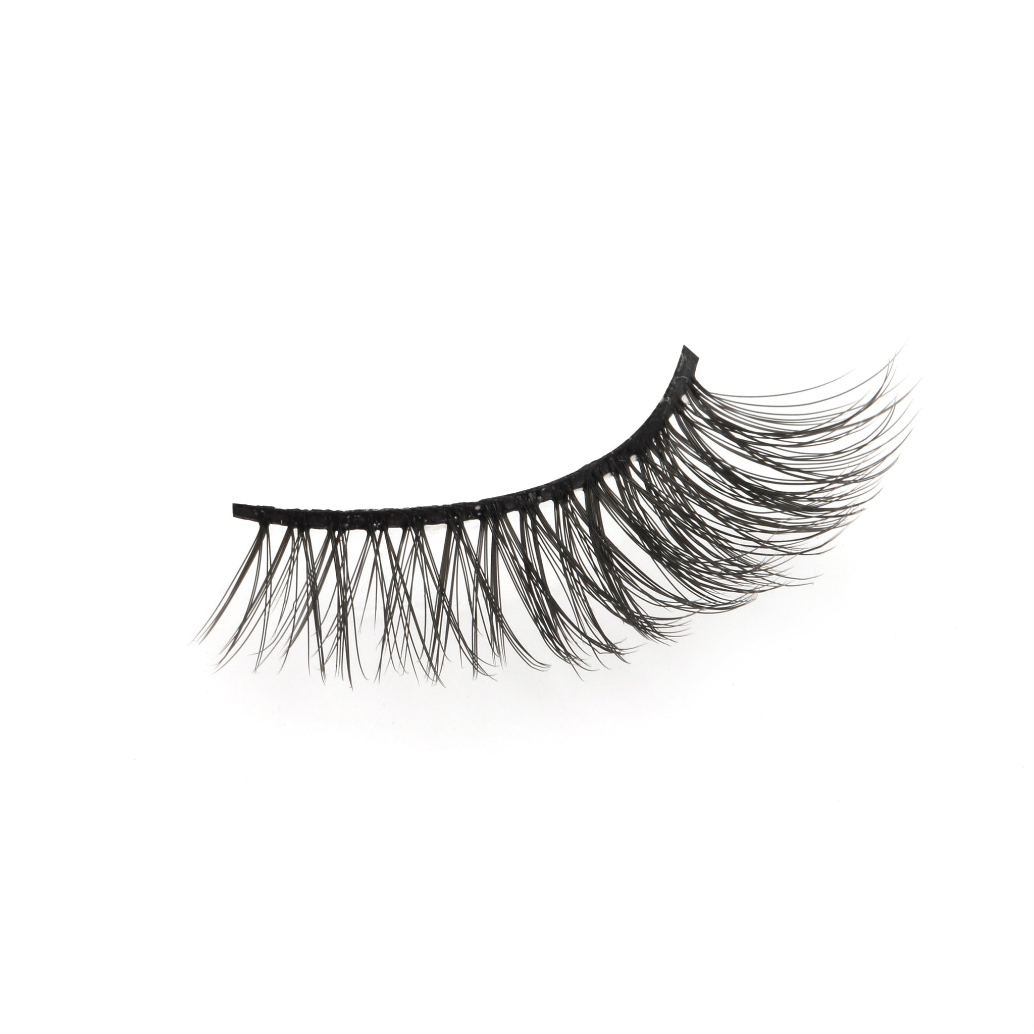 cat eye strip lashes, cat eye falsies, strip lashes, false eyelashes, natural strip lash look, high quality strip lashes, volume style strip lashes, luxurious strip lashes, Biodegradable lashes