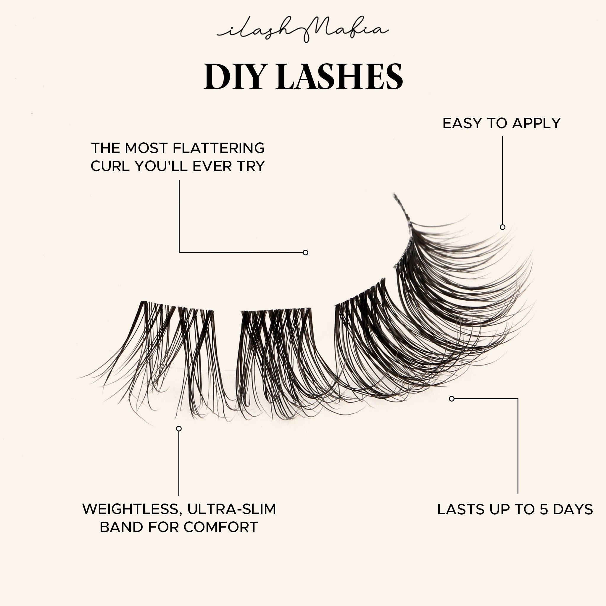 glam lashes, ilash mafia, false lashes, falsies, plant base lashes, plant fiber lashes, vegan lashes, false eyelashes, fake lashes, fake eyelashes, cluster lashes, strip lashes, DIY lashes, do it yourself lashes, lashes at home, DIY extensions