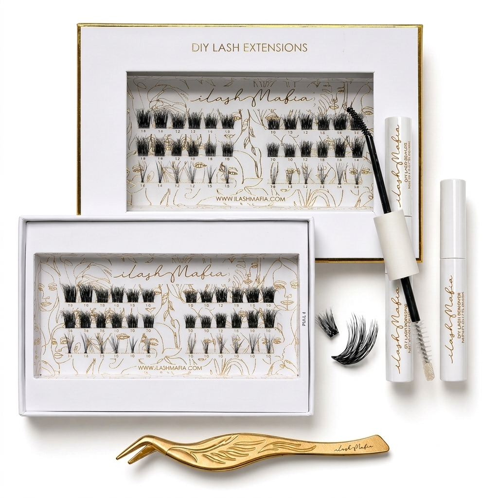 can you give me alt caption text for a picture of
ilash madia diy lash kit