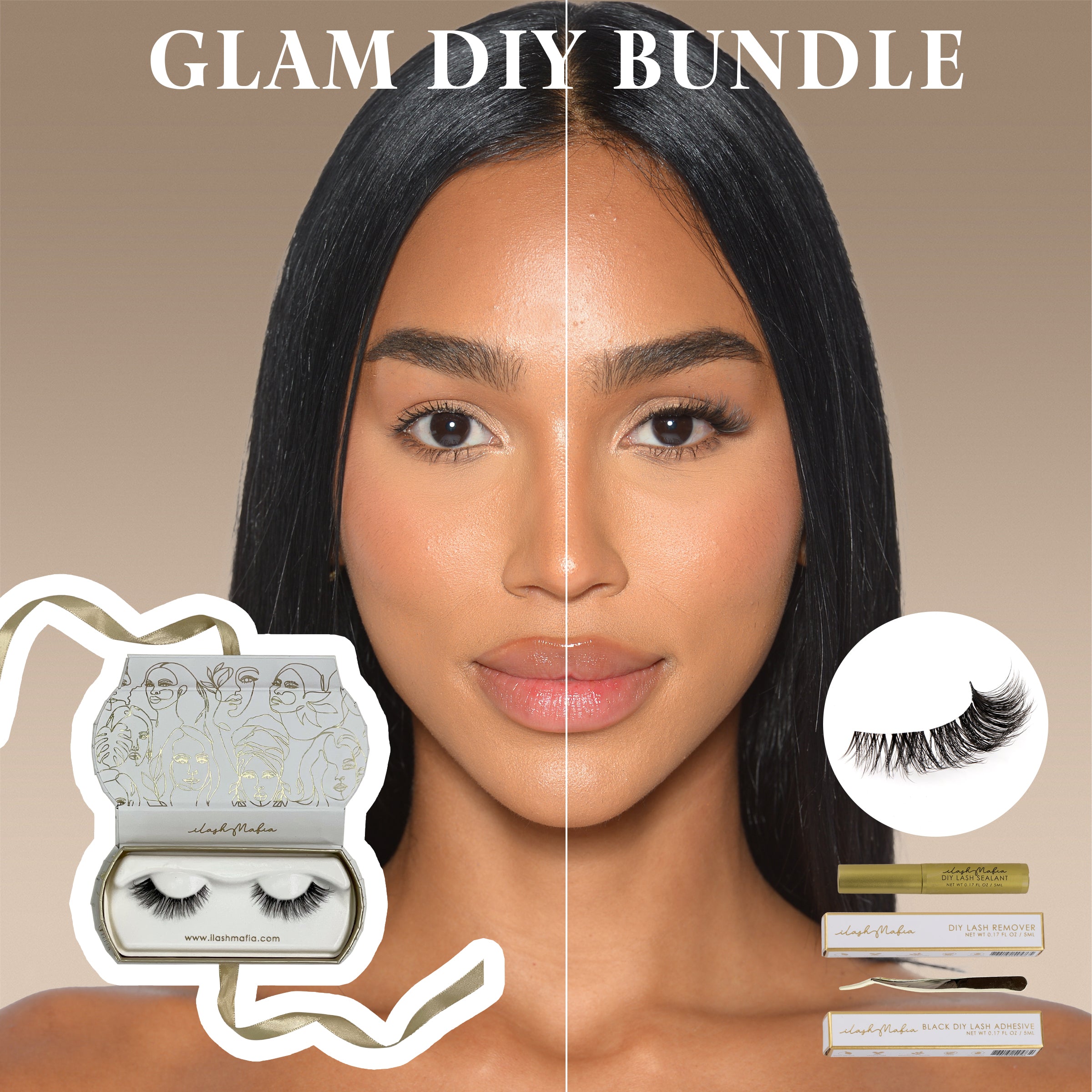 Glam DIY bundle, DIY lash extension bundle, DIY Lash kit, DIY lashes, DIY lash bundle,glam lashes, ilash mafia, false lashes, falsies, plant base lashes, plant fiber lashes, vegan lashes, false eyelashes, fake lashes, fake eyelashes, cluster lashes, strip lashes, DIY lashes, do it yourself lashes, lashes at home, DIY extensions