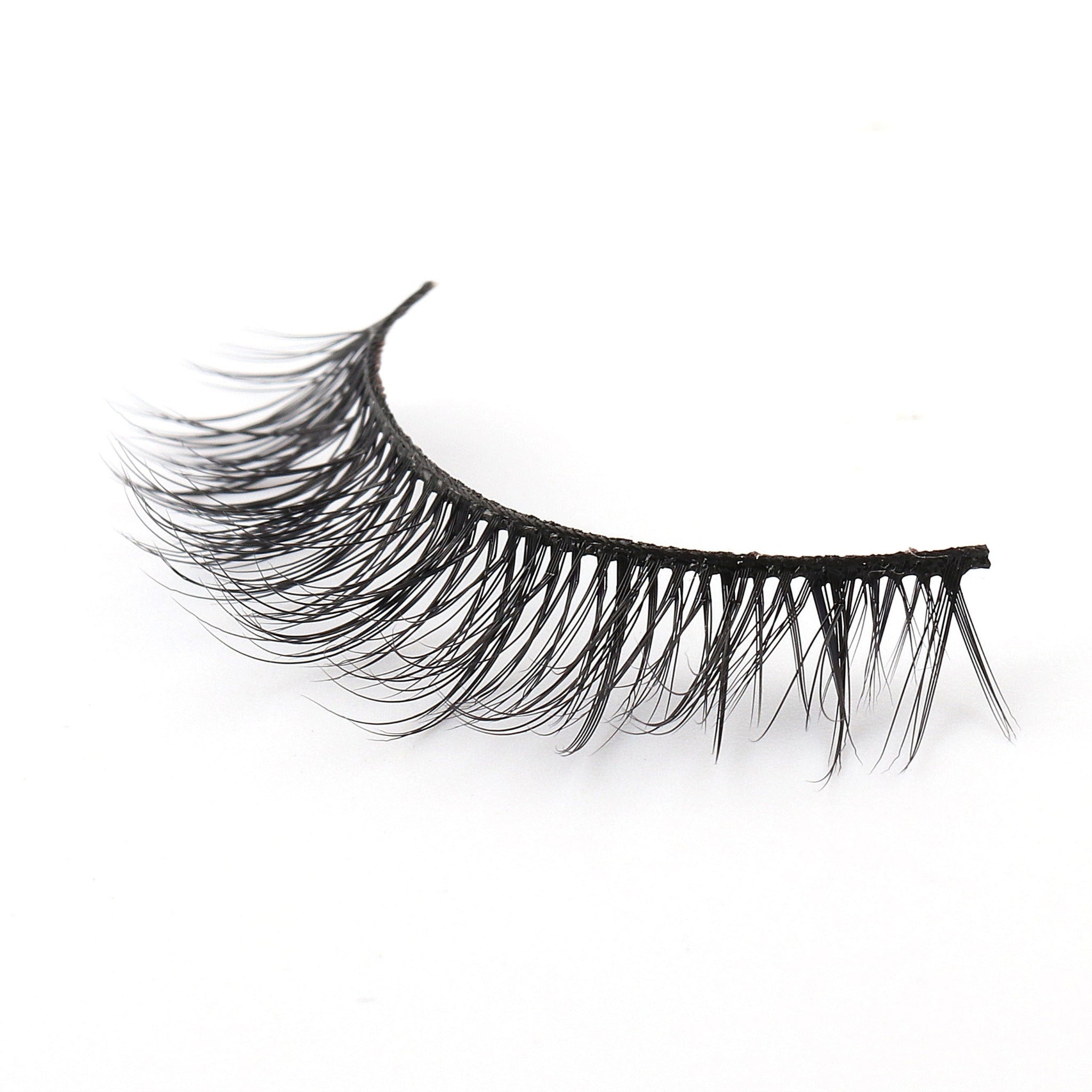 strip lashes, false eyelashes, natural strip lash look, high quality strip lashes, volume style strip lashes, luxurious strip lashes, Biodegradable lashes