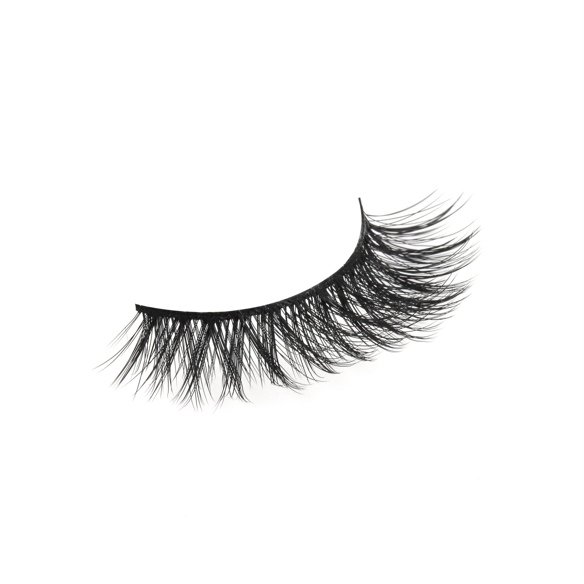 fluffly lashes, fluffly falsies, false lashes, strip lashes, false eyelashes, natural strip lash look, high quality strip lashes, volume style strip lashes, luxurious strip lashes, Biodegradable lashes