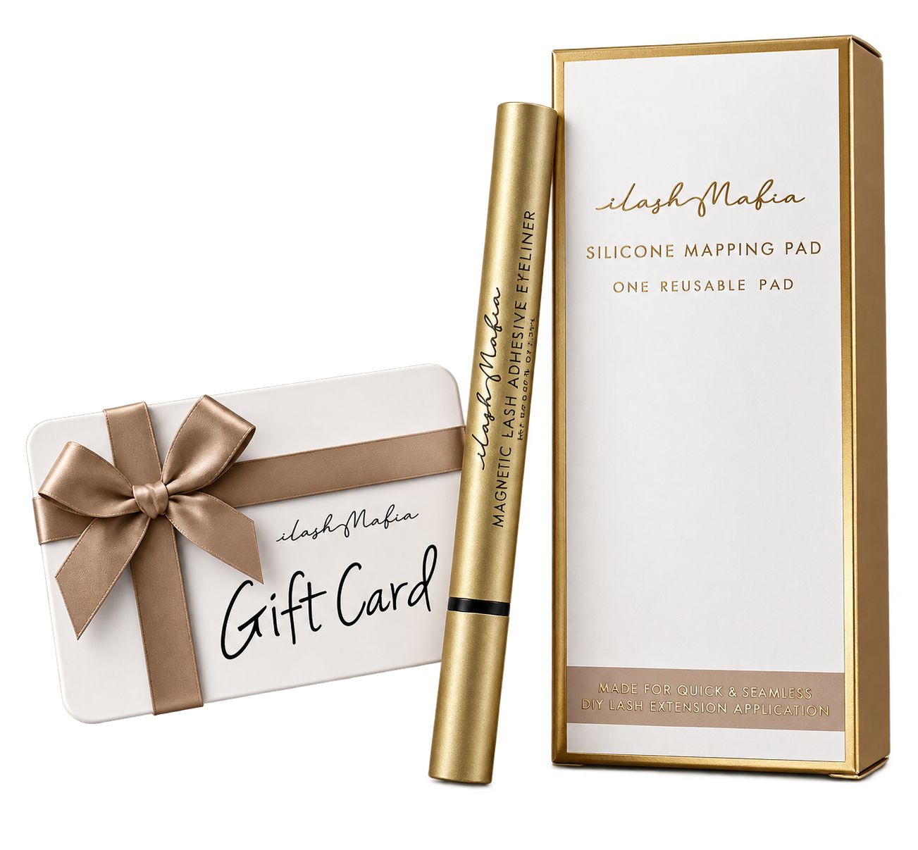 Free gifts: eyeliner, gift card, silicone mapping pad