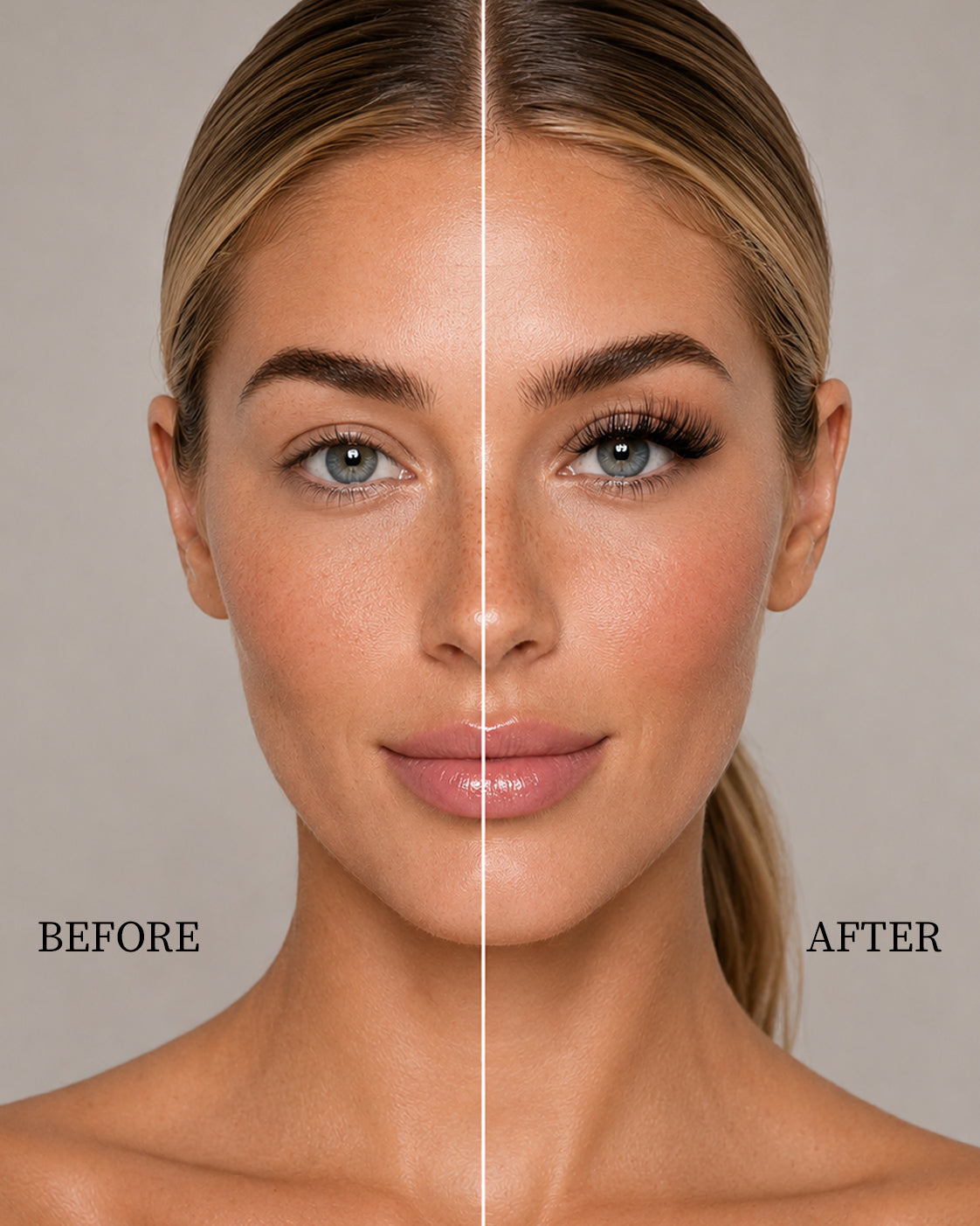 ilash mafia giving life diy lashes, before and after chart