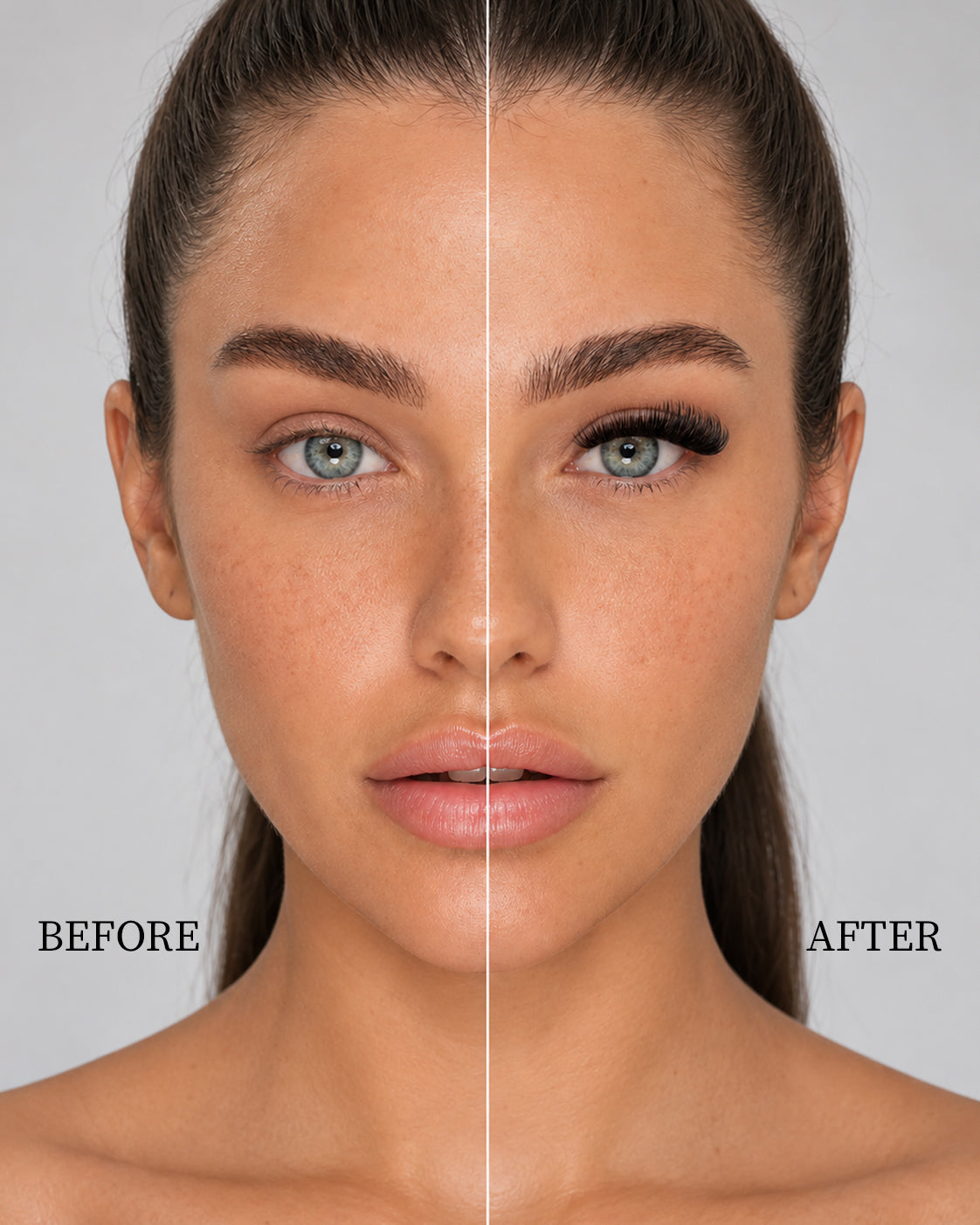 ilash mafia diy lash extensions in style main character showing with and without lashes