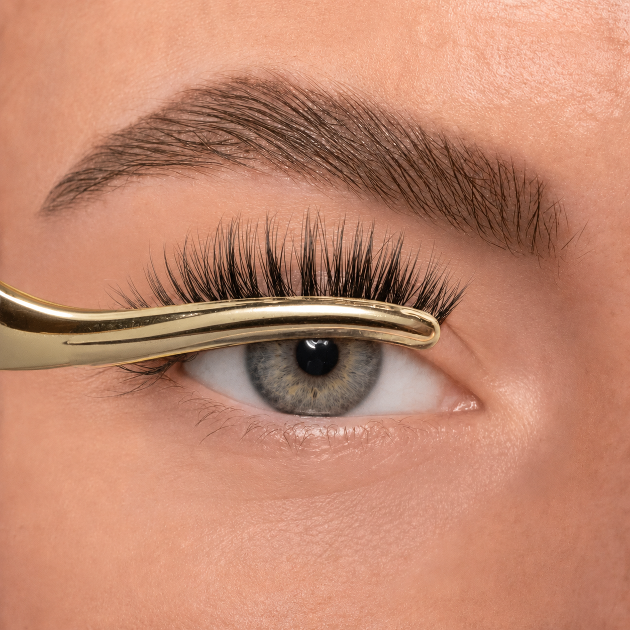 Fusing the lash segments with the applicator